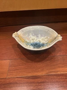 Bill Campbell 2016 Crystalline Pottery Bowl 8”X6 1/2” Excellent Condition Beauty - Picture 1 of 14