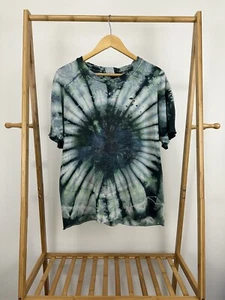VTG 90s Tree Of Life Tie Dye Worn Thrashed Distressed Thin Cropped T-Shirt XL - Picture 1 of 11