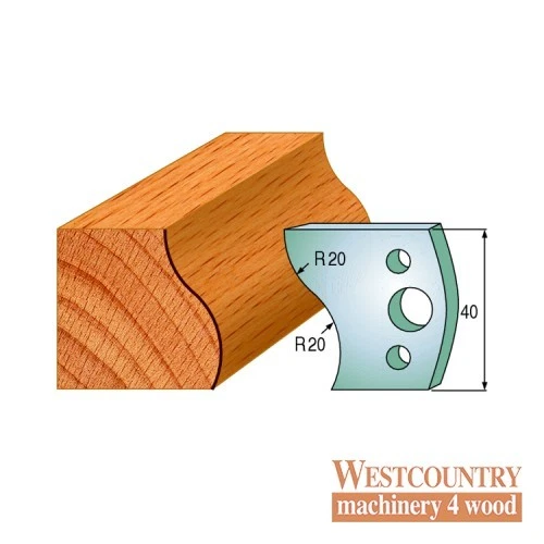 CMT SPINDLE MOULDER CUTTERS - Knives 40mm - profile 009 Knives Only (690.009) - Image 1 of 1