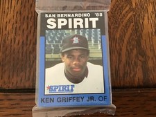 1988 SEALED Best San Bernardino Spirit Baseball Card Team Set Ken Griffey Jr. RC