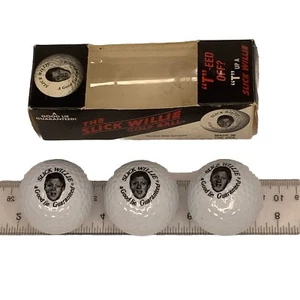 Bill Clinton Slick Willie Golfbälle 3er Pack VINTAGE Neuheit New Old Stock - Bild 1 von 2