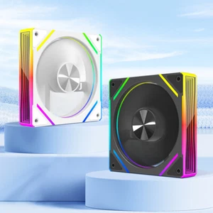 120mm PC RGB Fan Low Noise with 5V 3Pin ARGB Plug for Cases CPU Liquid Coolers - Picture 1 of 23