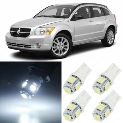 Paquete de 10 luces LED interiores blancas de xenón para Dodge Caliber 2007-2012 + HERRAMIENTA Foto 1 de 4
