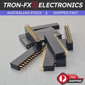 10PCS 15 Pin Dual Row Female Header Socket 2.54mm Pitch Double Row 2x15 - Picture 1 of 5