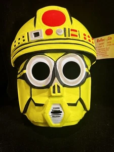 Vintage Collegeville Space Robot MASK Schwarzlicht Reaktiv Gelb - Bild 1 von 8