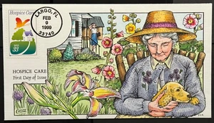 #3276 HOSPICE CARE  FDC COLLINS  Hand-Painted PERFECT!!! - Picture 1 of 1
