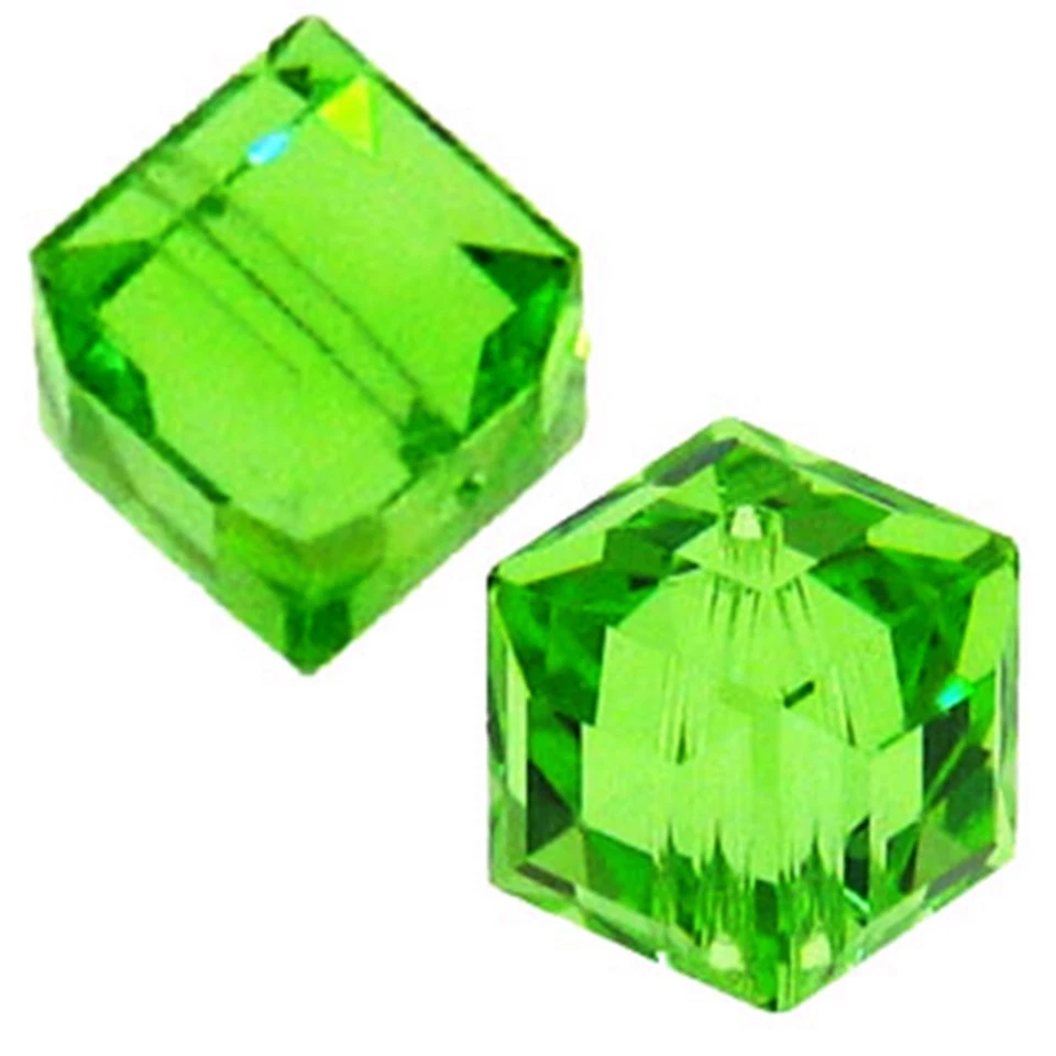 6 Siam AB Swarovski Crystal Beads Cube 5601 6mm