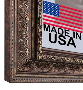 3-1/2" Rustic Bronze Picture Frame 11x14 12x18 16x20 24x36 30x40 36x36+ 104-052 - Picture 1 of 11