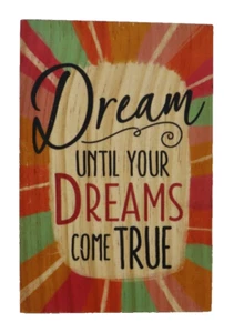 BBOT Dream until your dreams come true desk PLAQUE SIGN ganz - Picture 1 of 4