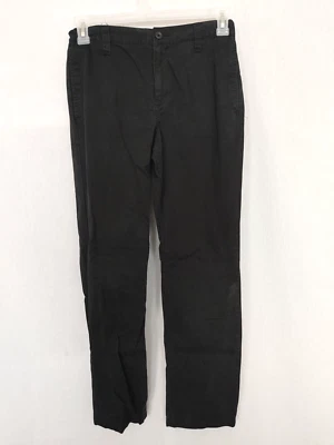 Брюки узкие с регулируемой талией Old Navy для мальчиков 100% хлопок черные 18 рег. No16464 - Изображение 1 из 4