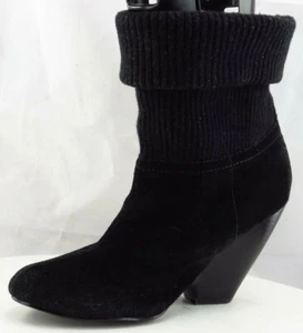 Kimchi Blue Boot Sz 8.5 M Sock Black Fabric Women - Picture 1 of 7