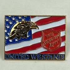 Salvation Army 9/11 September 11 United We Stand American Flag Eagle Pin Rare