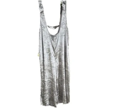 Maeve for Anthropologie Womens Velvet Overalls Romper Jumpsuit M Grey Loose EUC - Image 1 of 4