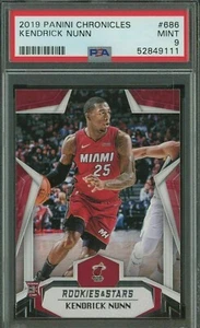 2019-20 Panini Chronicles Rookies & Stars #686 Kendrick Nunn Heat RC PSA 9 MINT - Picture 1 of 1