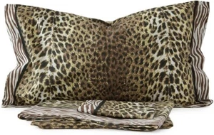 Completo Letto Matrimoniale Flanella Fantasia Zebrato Leopardato - Foto 1 di 6
