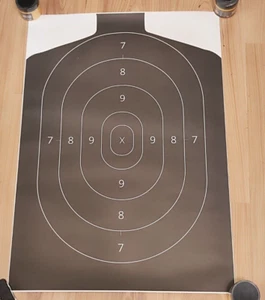 Silhouette 2 targets made of plain paper 20.5x28.3" USSR black 5 pcs. in a pack - Picture 1 of 7