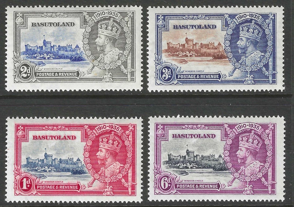 BASUTOLAND # 11 - 14 MNH Flawless & Clean Silver Jubilee Cmplt Set ('25 SCV $20) - Image 1 of 1