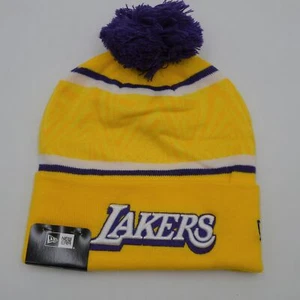 New! New Era Knit Beanie-Los Angeles Lakers - Picture 1 of 2