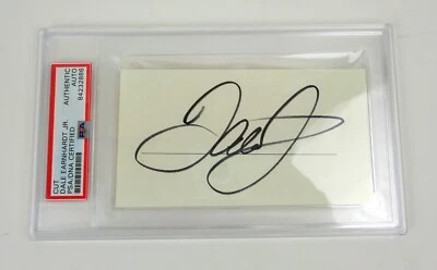 Dale Earnhardt Jr Nascar Signed Autograph Cut Signature PSA/DNA Slabbed COA - Image 1 of 2