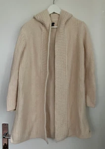 Marc O Polo Damen Strickjacke offen Schalkragen Grobstrick Beige Baumwolle S - Bild 1 von 4
