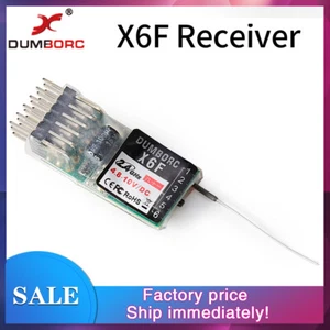 DUMBORC X6F 2.4G 6CH Radio Control Receiver for Domborc RC X4 X5 X6 Transmitter - Picture 1 of 11