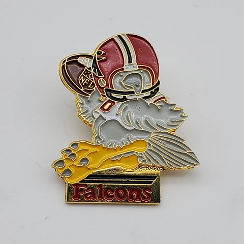 Atlanta Falcons Huddles Mascot Pin NFL Cover