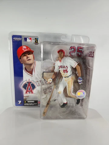 Troy Glaus Angels MLB  McFarlane Figure White Jersey Batting Cover