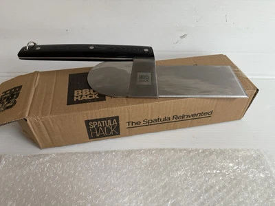 BBQ HACK SPATULA Stainless Steel Smash Burgers Moving Ribs Bacon Press BBQ HACK - Image 1 of 2