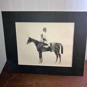 Abstrakte Kunst Mann auf Pferd Druck - Bild 1 von 7