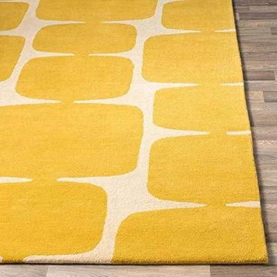Handmade Wool & Blend Carpet for Living Room Home Bedroom Hall Kitchen Office - Image 1 of 4