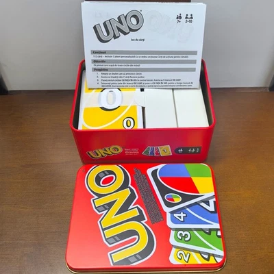 Mattel Games UNO Card Game in a Collectible Storage Tin for Kids Adults Families - Image 1 of 4