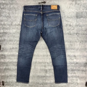 Polo Ralph Lauren Jeans Mens 33x32 Blue Denim Pants Sullivan Slim Straight - Picture 1 of 10