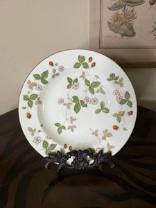 Vintage Wedgwood Bone China Wilde Erdbeere 9" Rand Suppenschüssel 4er Set (R4406) - Bild 1 von 3