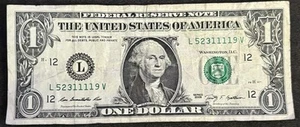 2009 San Francisco $1 Bill Quad Solid Snake Eyes 11’s 11’s Low Sum Lucky 23 Note - Picture 1 of 2