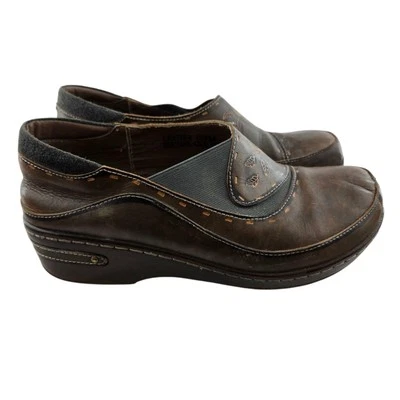 Spring Step L'Artiste Burbank Clogs Womens 40 9 8.5 Brown Leather Bohemian Hip - Image 1 of 4