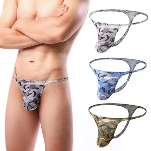 Mens Sexy G-String Briefs Thong Lingerie T-back Panties Underpants Knickers - Picture 1 of 17