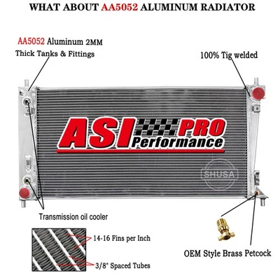 4 ROW ALUMINUM RADIATOR Fit 2004-2006 FORD Expedition 2005-2008 F-150 4.2L-5.4L - Image 1 of 4