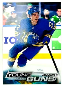Jack Quinn Young Guns 2022-23 cubierta superior acetato corte transparente SP RC #204 - Imagen 1 de 2