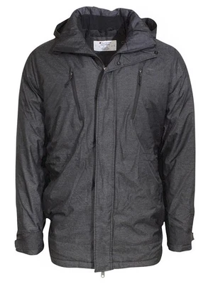 Champion Technical Herringbone Coaches Granite Heather Removable Hood Jacket - Image 1 of 3
