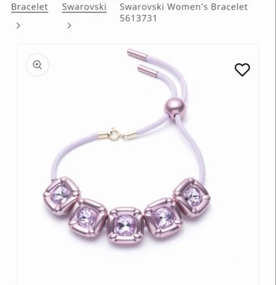 Pulsera Swarovski Mujer Violrt Púrpura y Rosa Corte Cojín Cristales 5613731 Foto 1 de 4