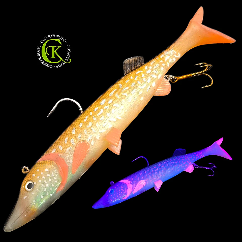 BigBait Shad 28cm UV Swimbait Giant Collector Repli Fish Gummifisch Hecht Wels - Bild 1 von 1