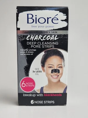 Bioré Charcoal Deep Cleansing Pore Nose Strips - 6ct - Image 1 of 2