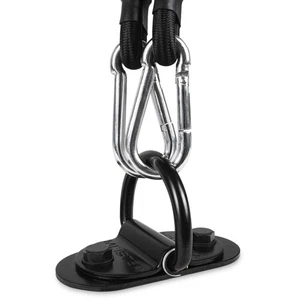 Meister Double-End Heavy Bag D-Ring Bodenanker Montageset mit Gummis - Schwarz - Bild 1 von 1