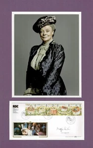Maggie Smith Downton Abbey Violet Crawley FDC Autógrafo Firmado UACC RD 96 - Imagen 1 de 1