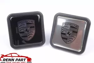 New Genuine Porsche Cayenne or Macan Tow Hitch Cover Choose Black or Silver - Foto 1 di 7