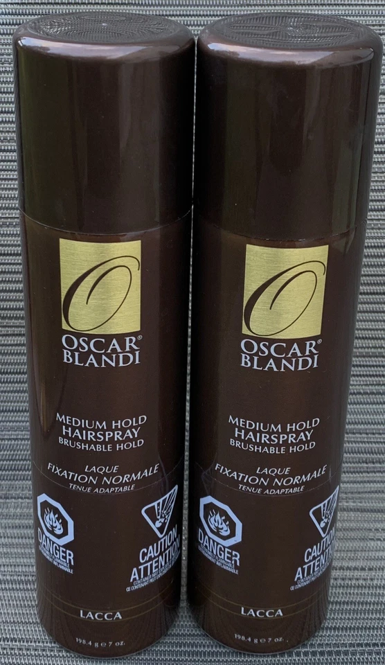 Oscar Blandi Medium Hold Hair Spray 7 oz Brushable Styling Product Lot of 2 New - Image 1 of 4