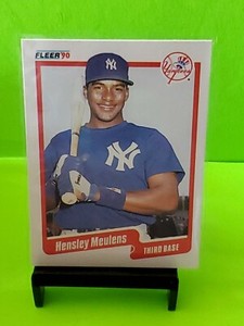 1990 Fleer Baseball Card #449 - Hensley Meulens - New York Yankees