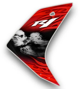 YAMAHA YZF-R1 GRAPHICS KITS DECALS STICKERS 2007 - 2009 GHOSTLY SKULL EDITION - Picture 1 of 8
