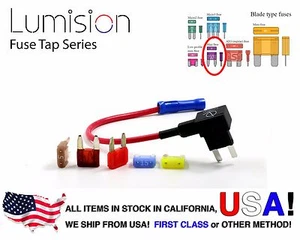 NEW Car Add A Circuit Standard Blade Style ATM Mini Fuse Tap Holder + Fuse set - Picture 1 of 1