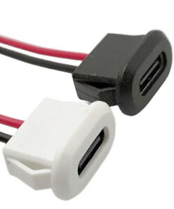 USB-C  Buchse Typ C Löten Reparatur DIY Nachrüsten Schwarz Weiß charging port